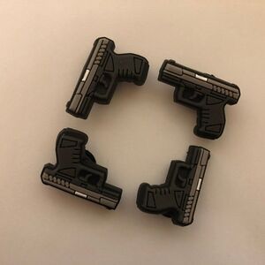 4pc Glock Inspired Shoe Charms - Gun Croc Accessories